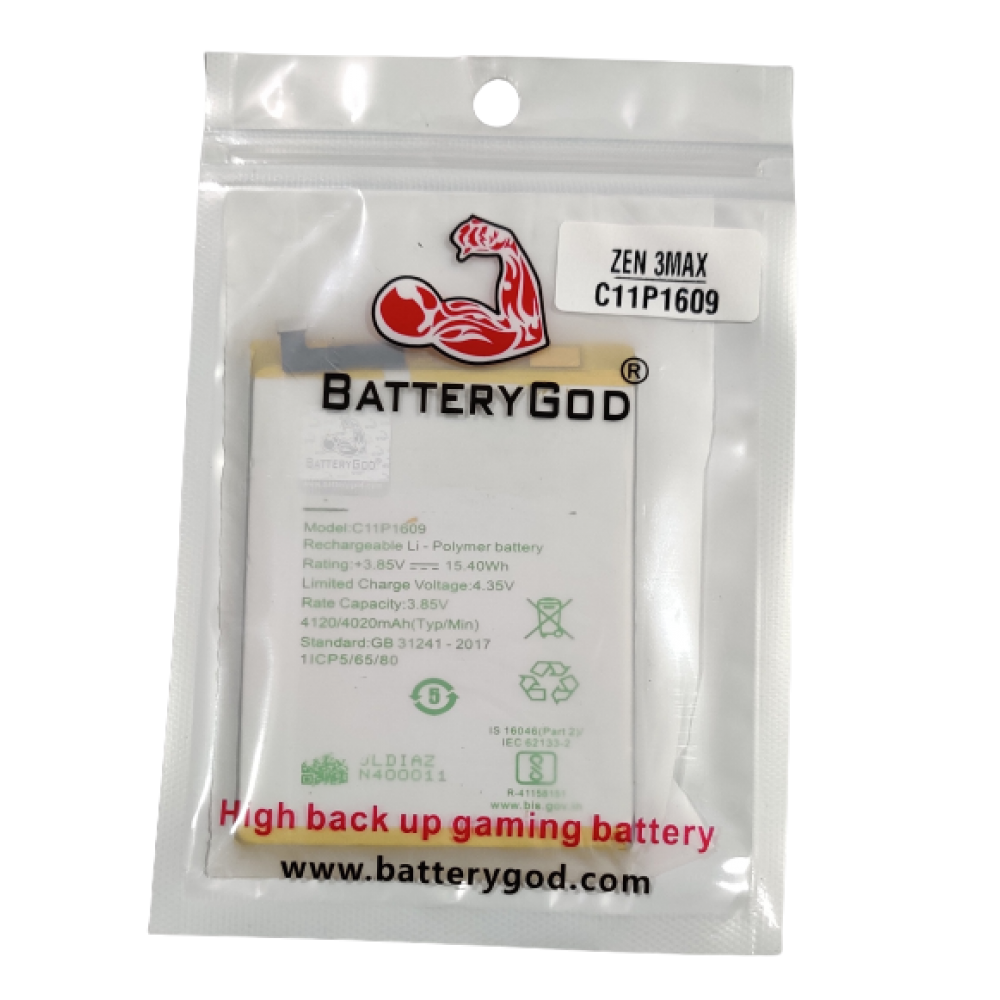 BATTERYGOD Full Capacity Proper 4020 mAh Battery For Zenfone  3Max / C11P1609