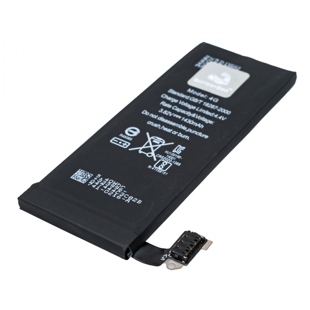 BATTERYGOD Full Capacity Proper 1430 mAh Battery For iPhone 4G