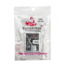 BATTERYGOD Full Capacity Proper 1350 MAh Battery For Samsung Galaxy Ace / S5830 / GT-S5830 / S5670 / GT-S5670 / S5512 / GT-B5512 / EB494358VU