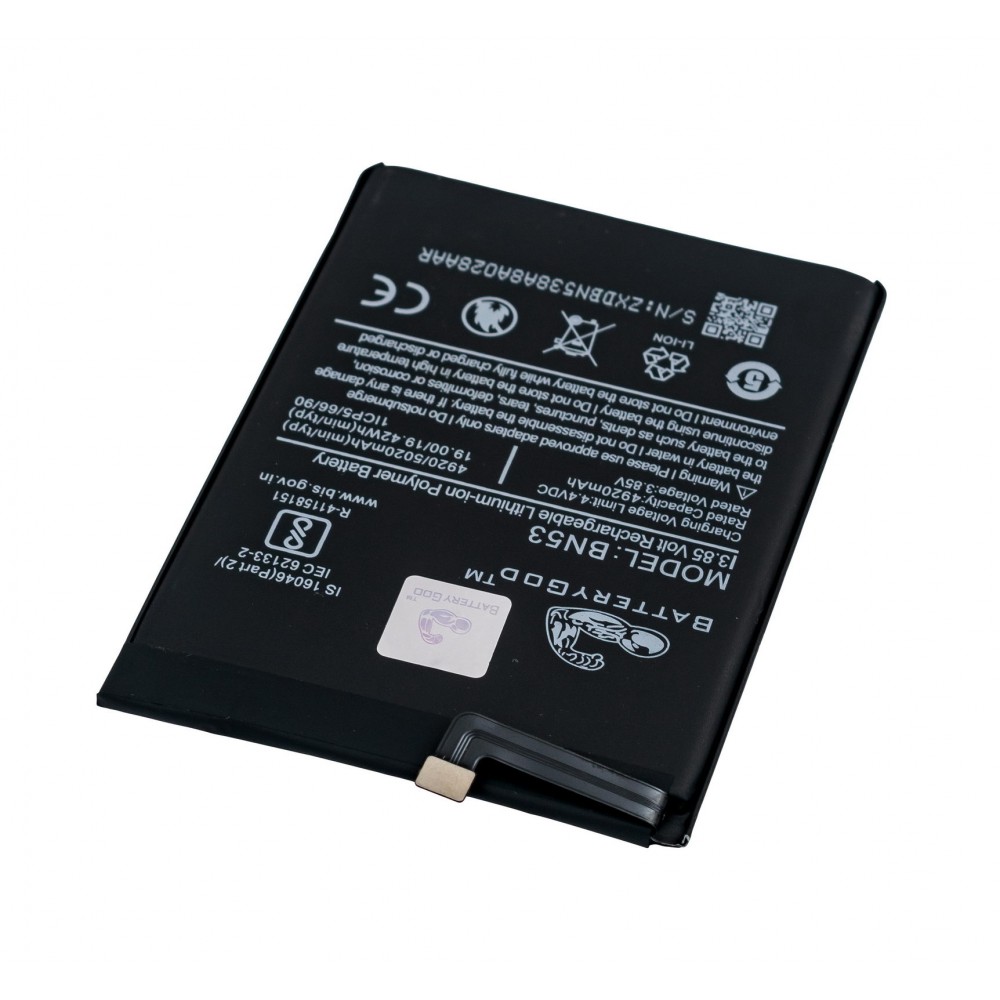BATTERYGOD Full Capacity Proper 5020 mAh Battery For  Xiaomi Redmi  NOTE 9 PRO / BN-53  / (BN53) / BN 53 