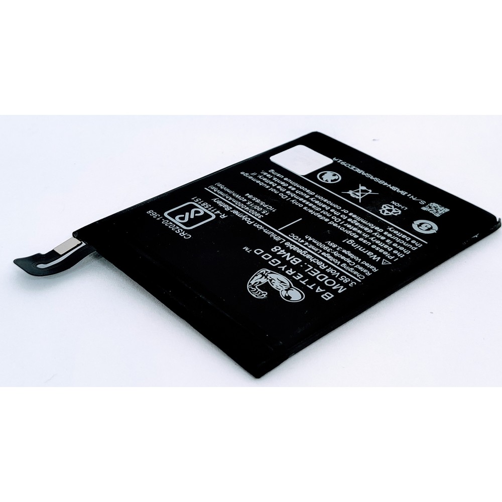 BATTERYGOD Full Capacity Proper 4000 mAh Battery for Xiaomi Redmi Note 6 Pro / BN48 / BN-48