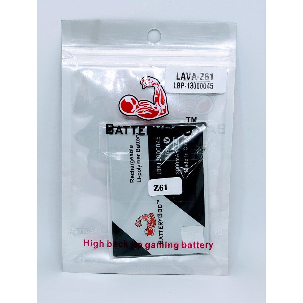 BATTERYGOD Full capacity Proper 3000 mAh Battery For Lava Z61 / Iris 88 / LBP13000045 