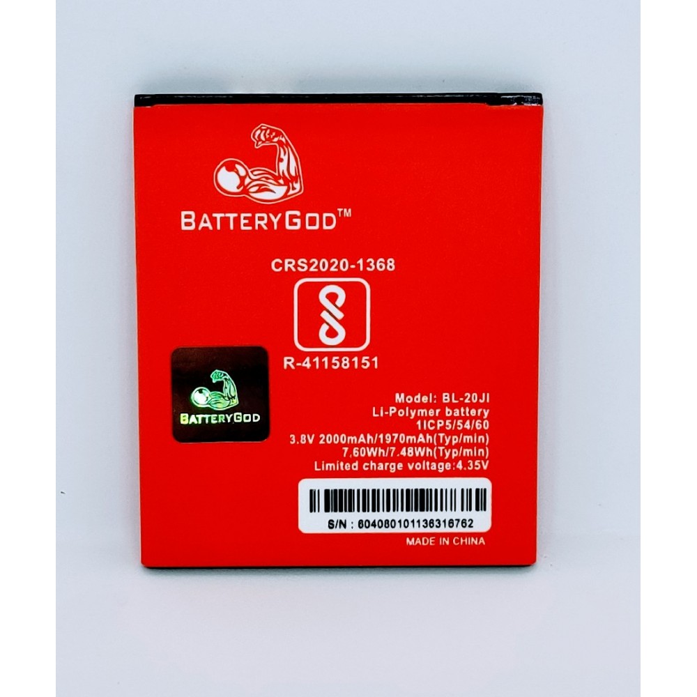 BATTERYGOD Full Capacity Proper 2000 mAh Mobile Battery for Itel A21 / BL-20JI / bl20ji 