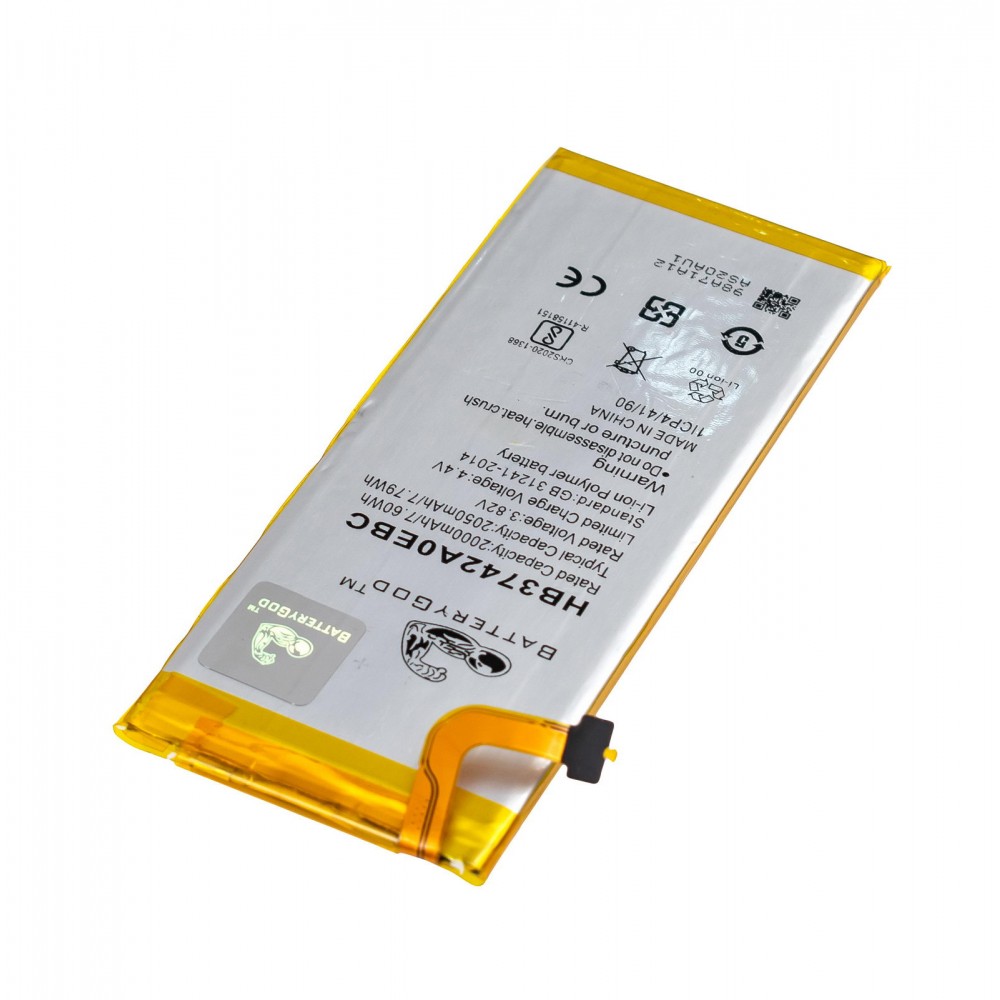 BATTERYGOD Full Capacity Proper 2050 mAh Battery For Huawei Honor Ascend P6 / P6S / Ascend P7 mini / Ascend G6 / P6-U06 / P6-T00 / P6-C00 / G620 / G620-L72 / G620-L75 / G620-L78 / H30-C00 / HB3742A0EBC 