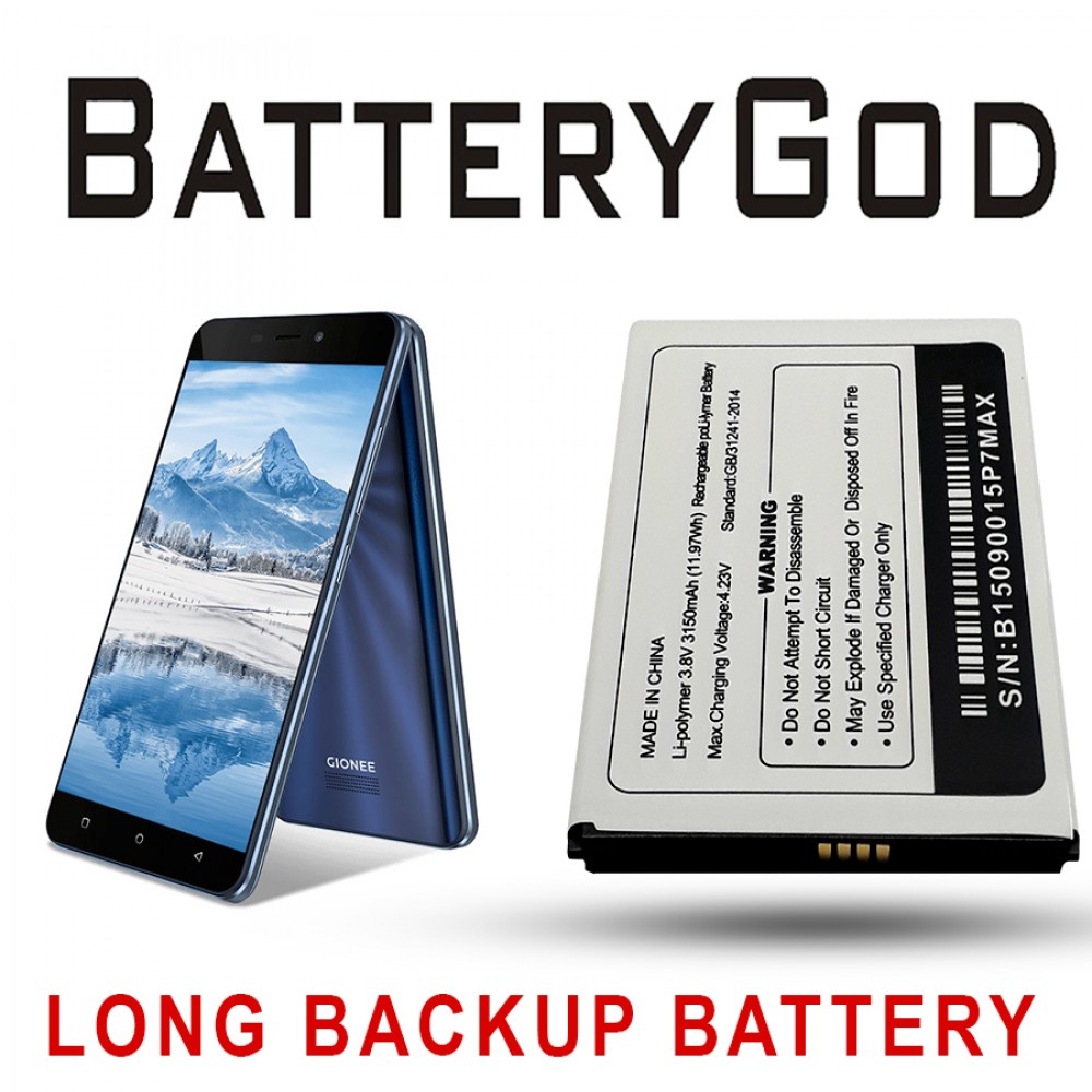 BATTERYGOD Full Capacity Proper 3150 mAh Battery for Gionee P7 Max / BL-G030Y (Not for P7)