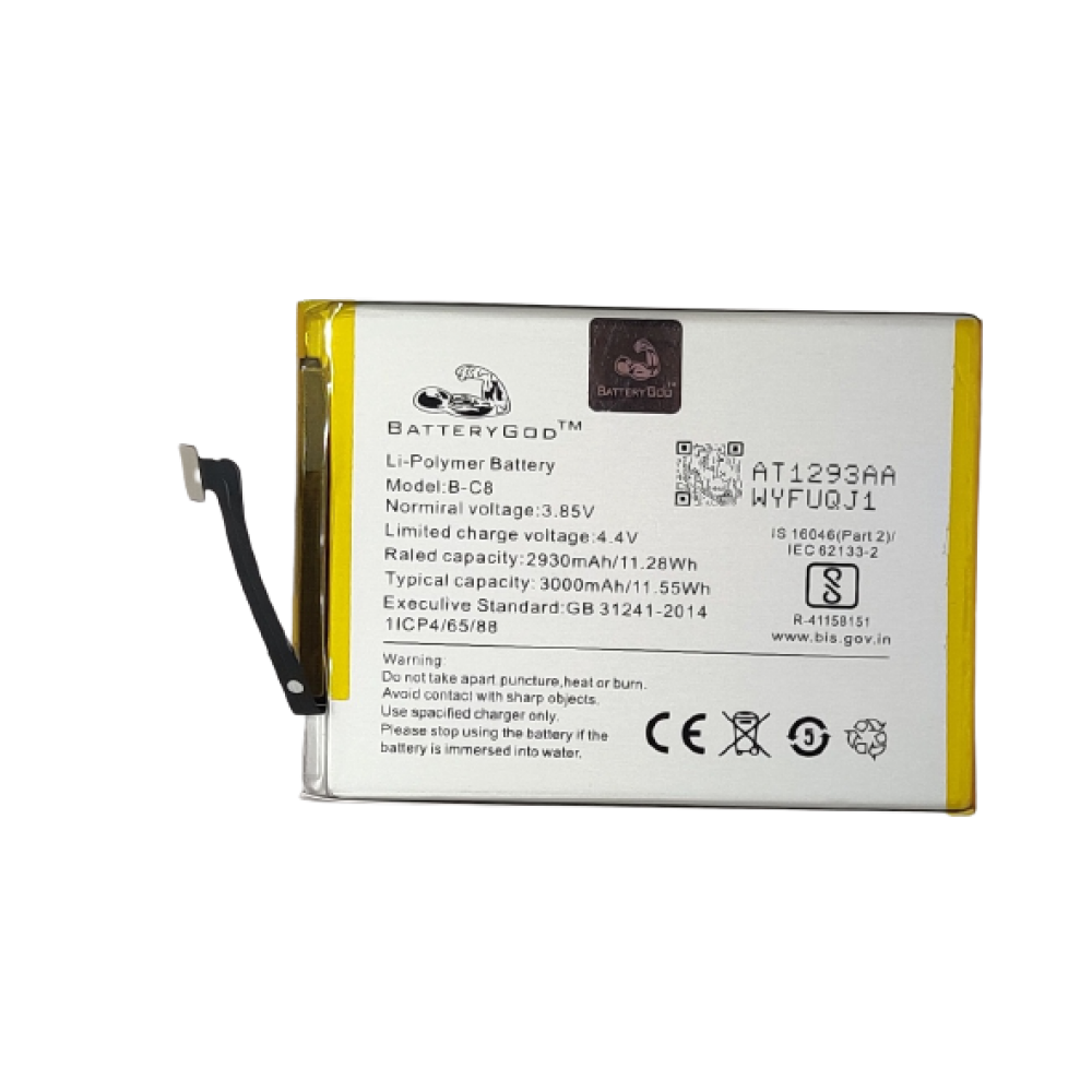 BATTERYGOD  Full Capacity Proper 3000 mAh Battery For Vivo Y69 / BC8 / B-C8