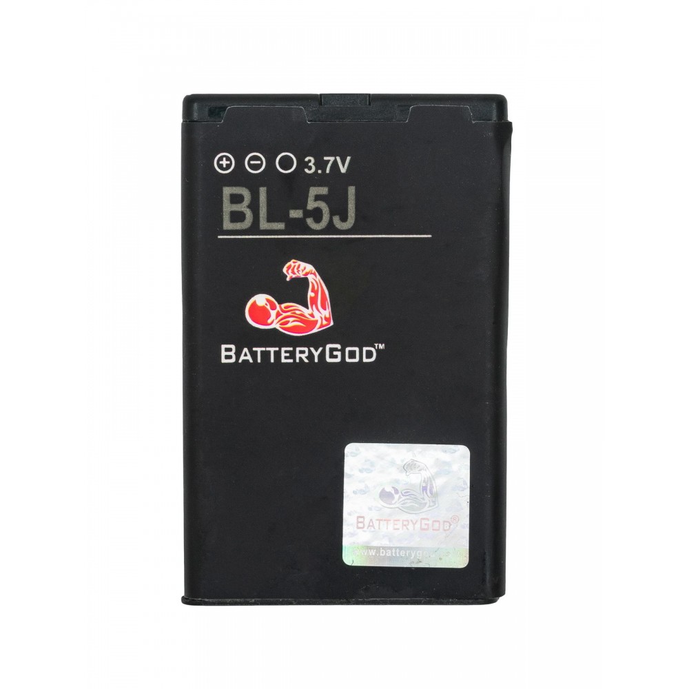 BATTERYGOD Full Capacity Proper 1500 mAh Battery For Nokia Lumia 520 / 525 / 530 / 5900 / 5230 / 5233 / 5800 / 3020 / N900 / C3 / BL-5J / BL5J