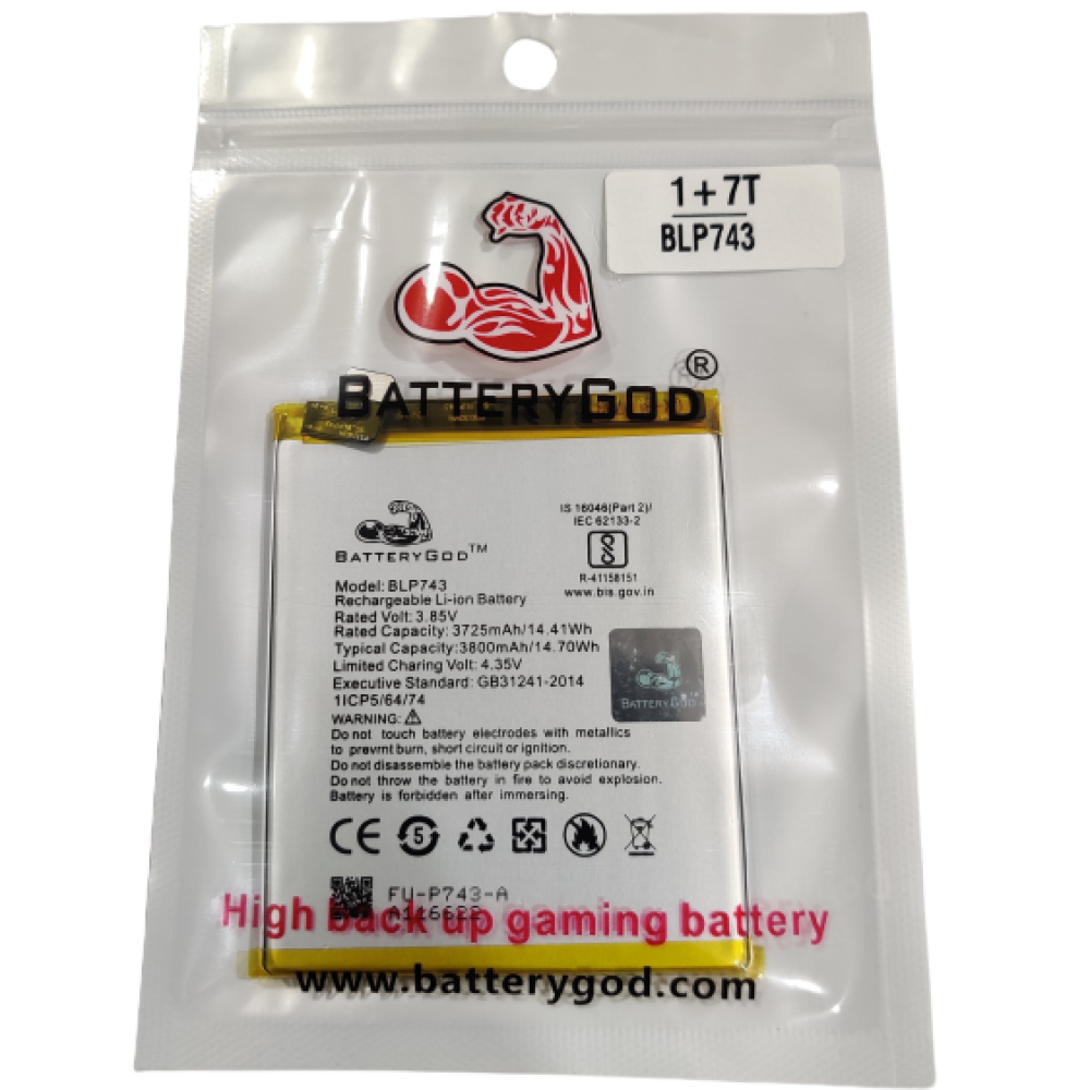 thumbnail image 2 of BLP743 Replacement Battery For OnePlus 7T (HD1900/HD1905) – Includes Tools, USA Shipping 2 of 4