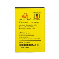 BATTERYGOD Full capacity Proper 1800 mAh Mobile Battery for Lephone W15 / BLF-PW15i / BLFPW15i