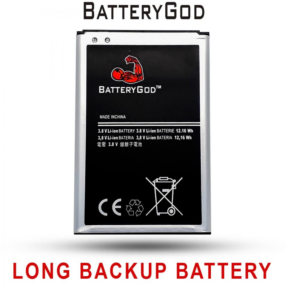 BATTERYGOD Full Capacity Proper 3200 MAh Battery For Samsung Galaxy Note 3 / Note3 / B800BE